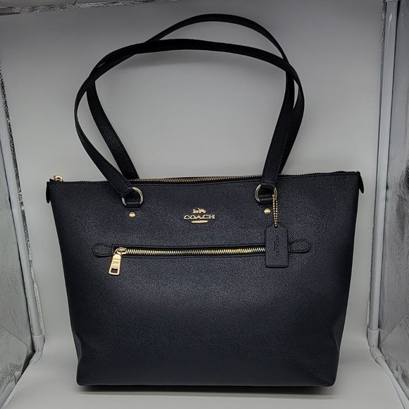 Coach Gallery Tote F79608 Midnight Leather - Picture 1 of 7